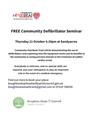 POSTPONED - FREE defibrillator training (October)